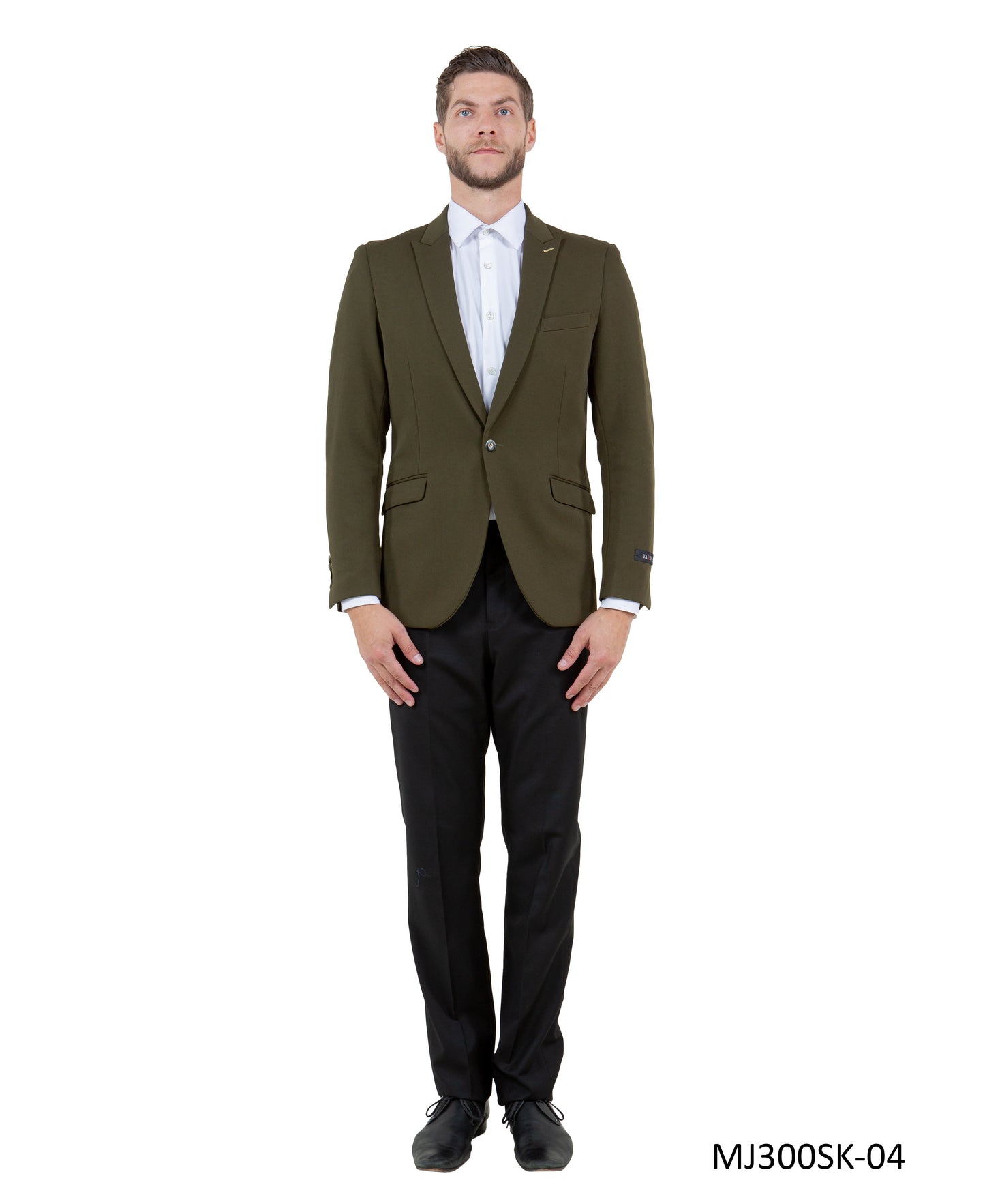 Mens Peak Lapel Blazer Only Solid Pattern