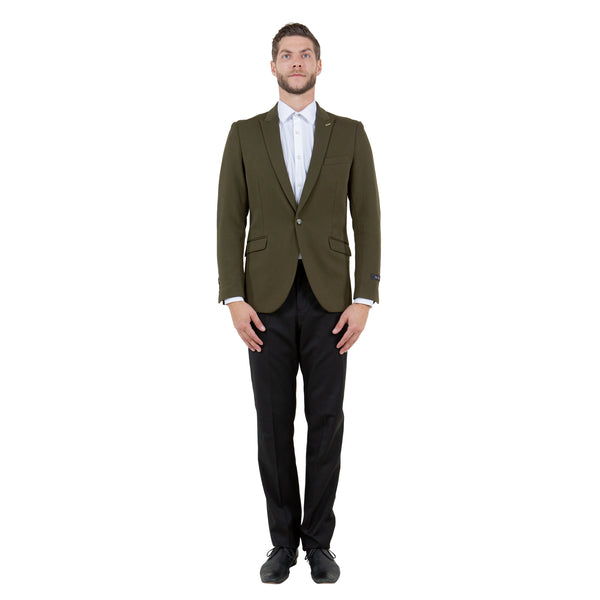 Skinny Fit Solid Knit Mens Blazer Only