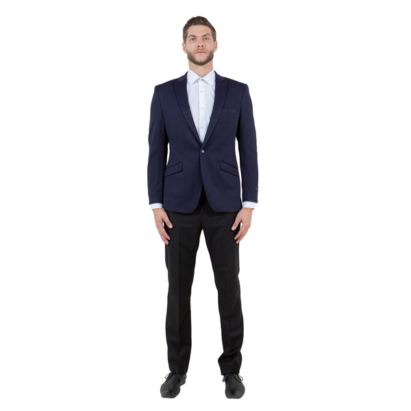 Skinny Fit Solid Knit Mens Blazer Only