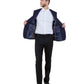 Mens Peak Lapel Blazer Only Solid Pattern