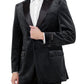 Men's Modern Fit Sport Coat w/ Satin Peak Lapel