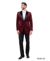 Men's Modern Fit Sport Coat w/ Satin Peak Lapel