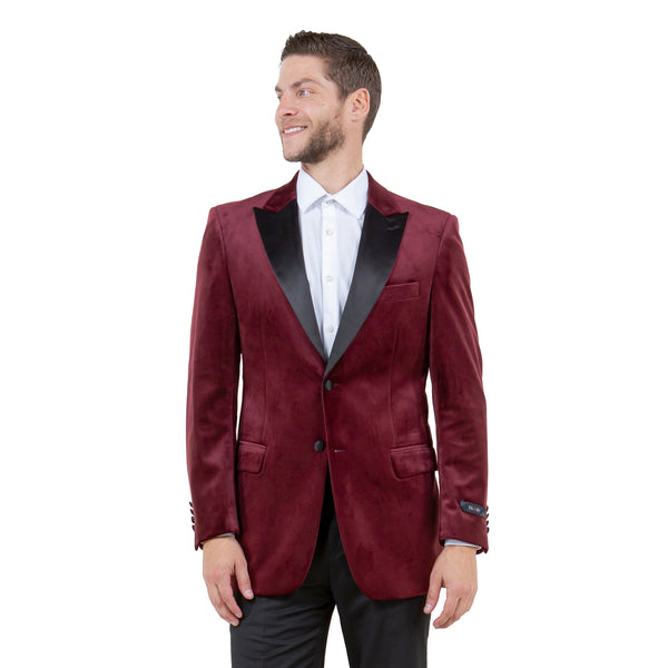 Men's Modern-Fit Velvet Suits Separates, Jacket