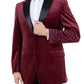 Men's Modern Fit Sport Coat w/ Satin Peak Lapel
