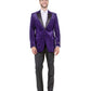 Men's Modern Fit Sport Coat w/ Satin Peak Lapel