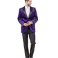Men's Modern Fit Sport Coat w/ Satin Peak Lapel
