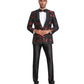 Men's Floral Slim-Fit Blazer w/ Satin Shawl Collar