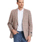 Men's Glen Plaid Slim-Fit Blazer w/ Notch Lapel