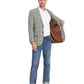 Men's Glen Plaid Slim-Fit Blazer w/ Notch Lapel