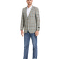 Men's Glen Plaid Slim-Fit Blazer w/ Notch Lapel