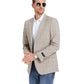 Men's Plaid Slim-Fit Blazer w/ Notch Lapel