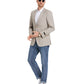 Men's Plaid Slim-Fit Blazer w/ Notch Lapel