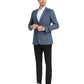 Men's Windowpane Slim-Fit Blazer w/ Notch Lapel