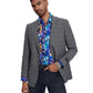 Men's Plaid Slim-Fit Blazer w/ Notch Lapel