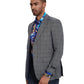 Men's Plaid Slim-Fit Blazer w/ Notch Lapel