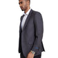 Men's Modern Fit Windowpane Sport Coat w/ Notch Lapel