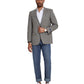 Men's Modern Fit Windowpane Sport Coat w/ Notch Lapel