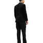Men's Hybrid Fit Velvet Sport Coat w/ Satin Peak Lapel