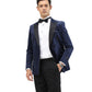 Men's Hybrid Fit Velvet Sport Coat w/ Satin Peak Lapel