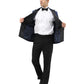 Men's Hybrid Fit Velvet Sport Coat w/ Satin Peak Lapel