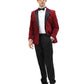 Men's Hybrid Fit Velvet Sport Coat w/ Satin Peak Lapel