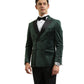 Men's Hybrid Fit Velvet Sport Coat w/ Satin Peak Lapel