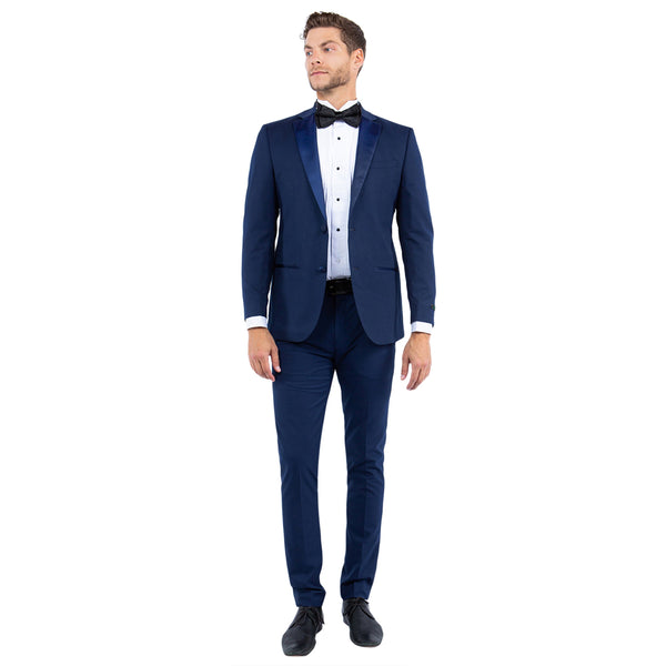 Men's Tailored-Fit Suits Separates Tuxedo Jacket w/ Notch Lapel