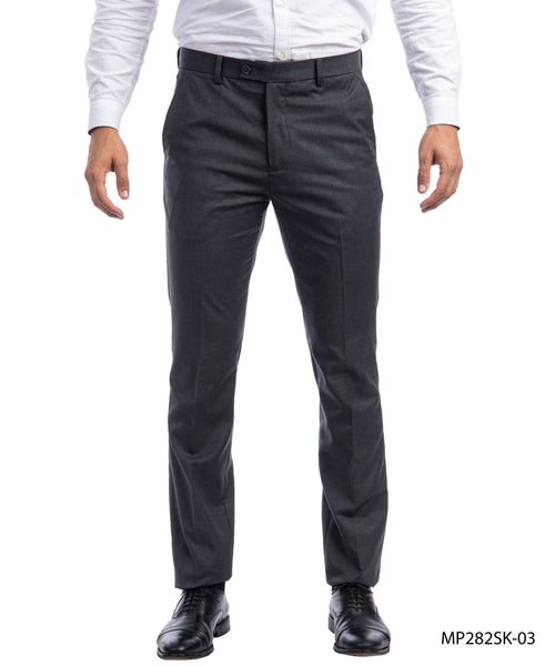 Sean Alexander Charcoal Skinny Fit Dress Pants