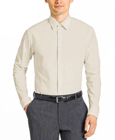 Solid Office Dress-shirt By Tazzio