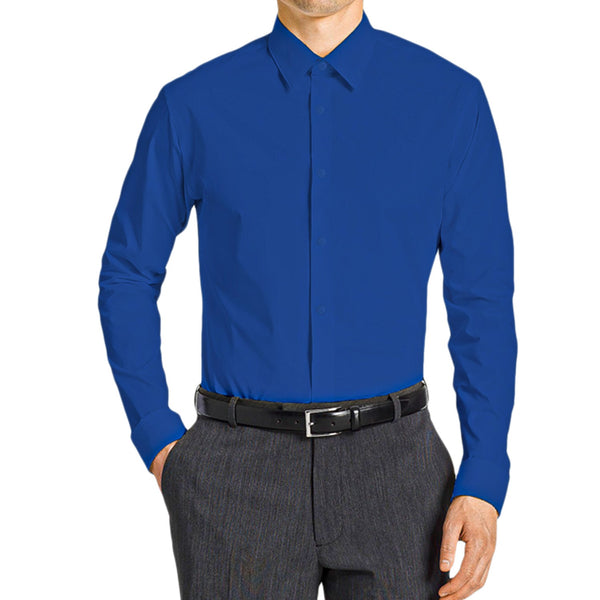 Solid Office Dress-shirt By Tazzio