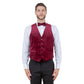 Men's Slim-fit Velvet Suits Separates, Vest And Bowtie