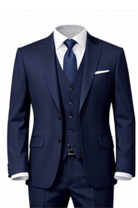Barry's Navy 3PC Suit - Slim Fit