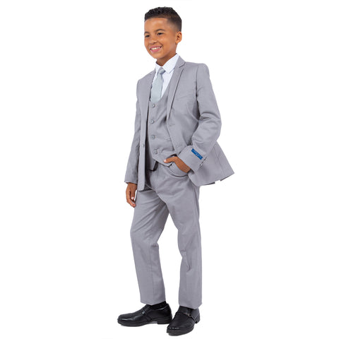 Boy's 5pc Solid Suit