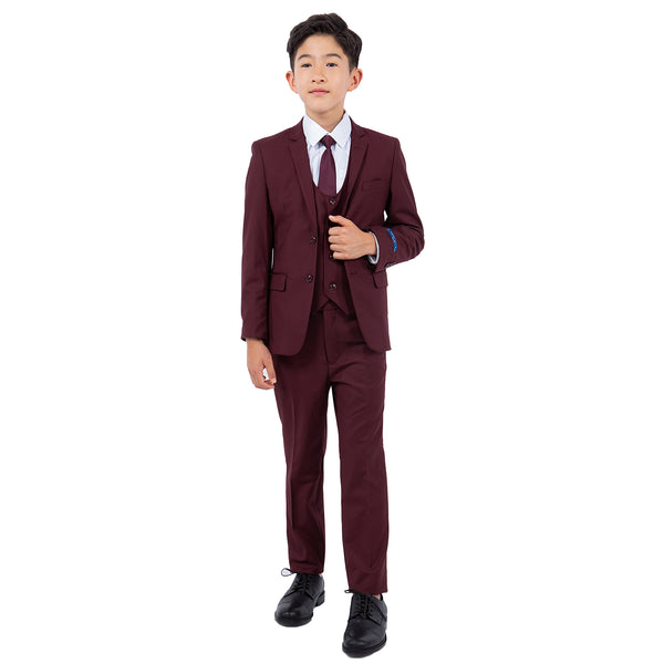 Boy's 5pc Solid Suit