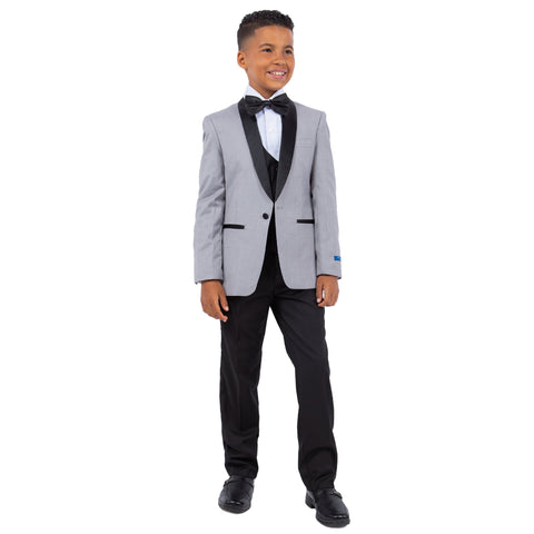 Boy's 5pc Solid Tuxedo