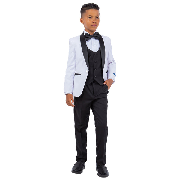 Boy's 5pc Solid Tuxedo