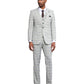 Stacy Adams Mens-suit 3 PC Windowpane