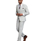 Stacy Adams Mens-suit 3 PC Windowpane