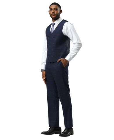 Mens-suit Windowpane by Modern