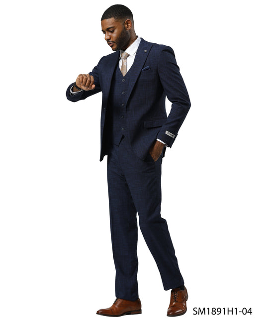Mens-suit Tattersall Pattern by Stacy Adams