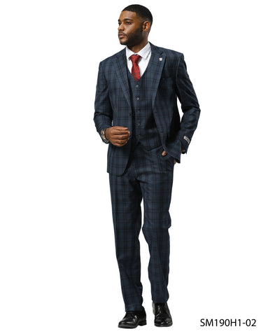 Mens-suit Glen Plaid by Modern