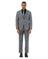 Mens-suit Plaid 3pc by Stacy Adams
