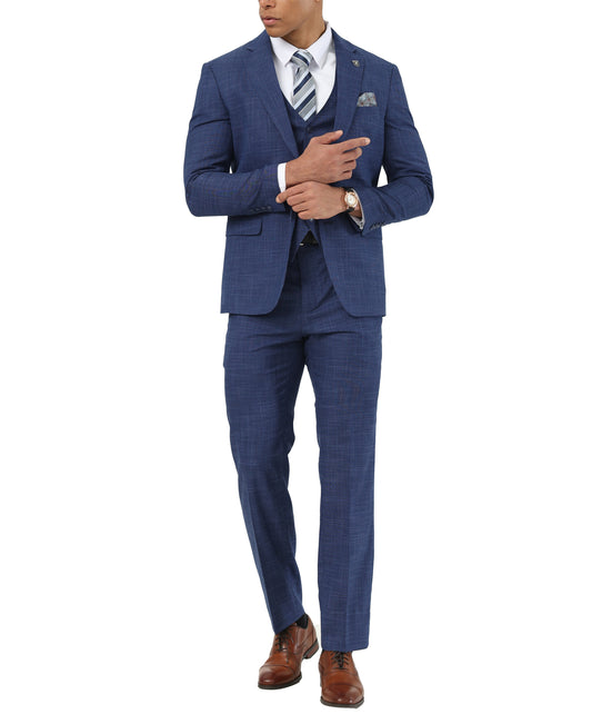 Mens-suit Crosshatch 3pc by Stacy Adams