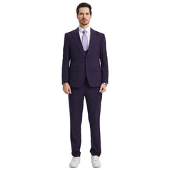 Men's Modern Hybrid-Fit 3pc Suit Set, Jacket Vest and Pants
