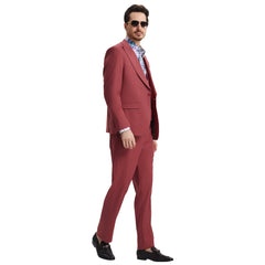 Men's Modern Hybrid-Fit 3pc Suit Set, Jacket Vest and Pants