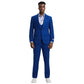 Men's Stacy Adams Hybrid-Fit 3pc Suit Set, Jacket Vest and Pants