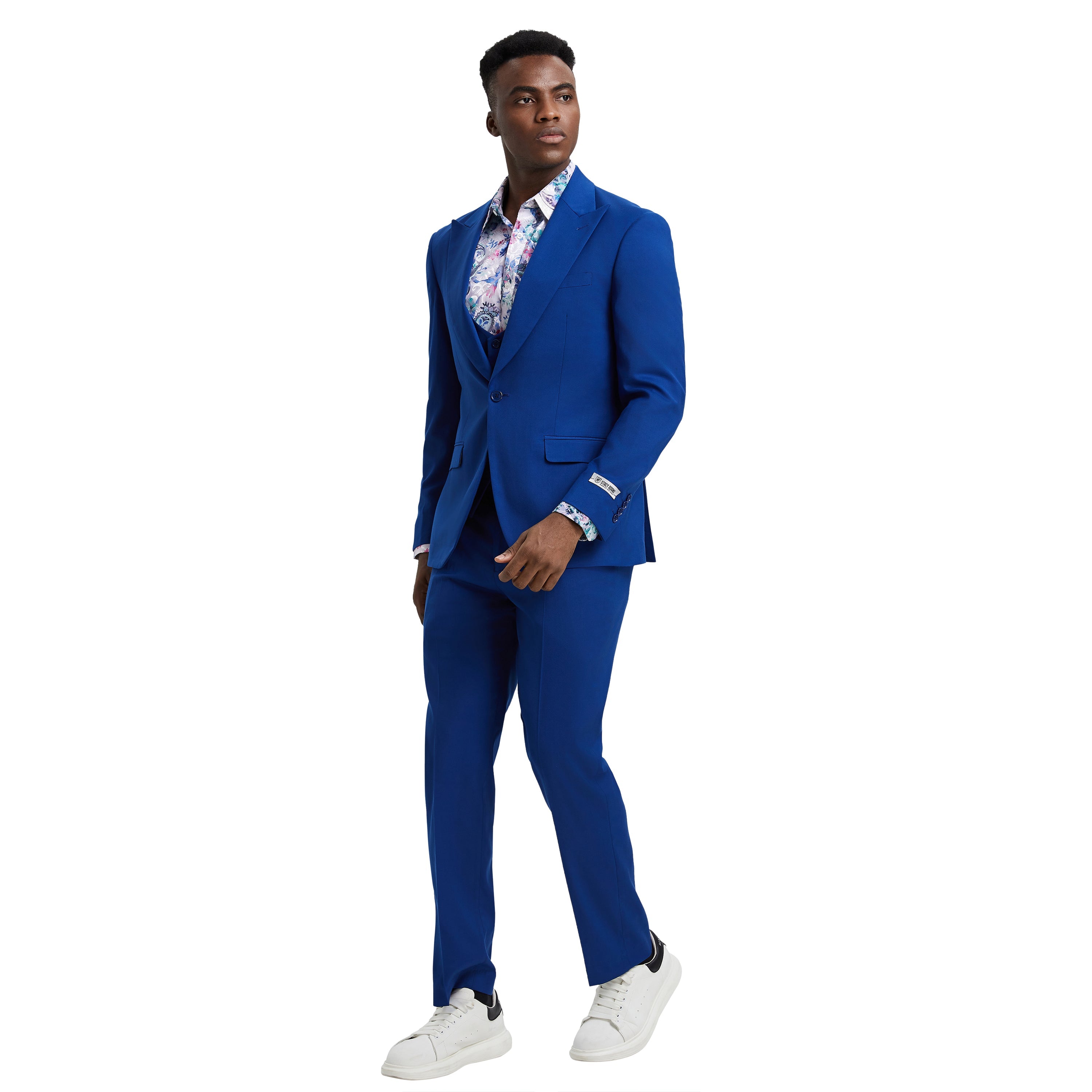 Men's   Hybrid-Fit 3pc Suit Set, Jacket Vest and Pants