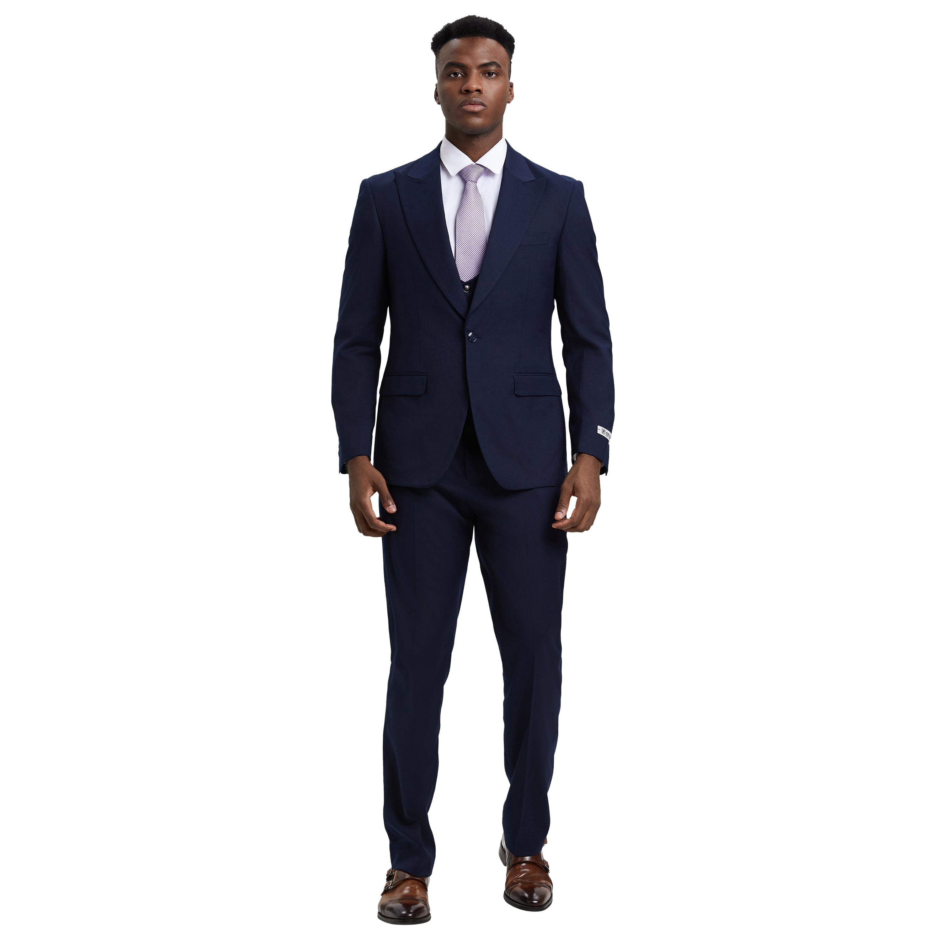 Men's   Hybrid-Fit 3pc Suit Set, Jacket Vest and Pants