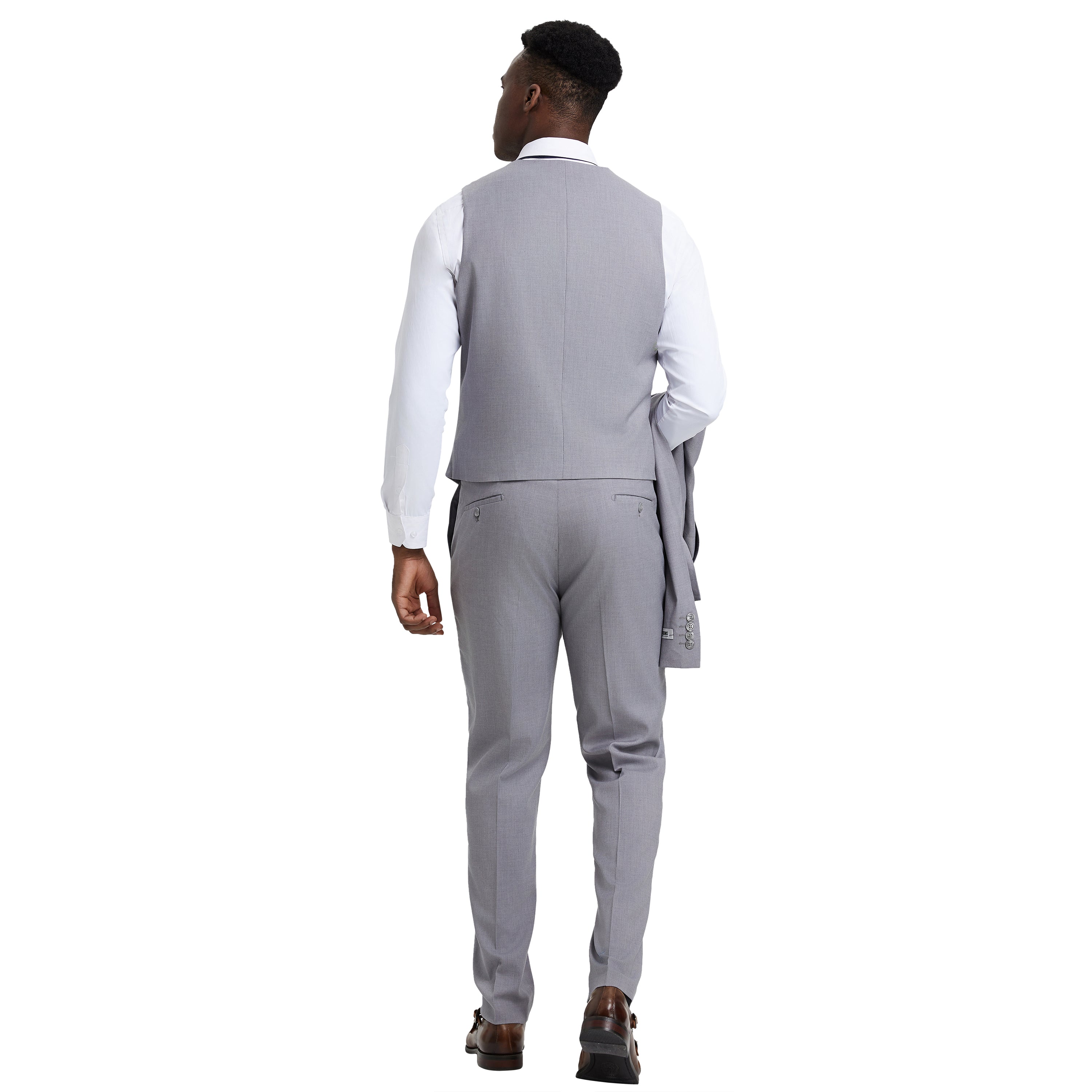 Men's   Hybrid-Fit 3pc Suit Set, Jacket Vest and Pants
