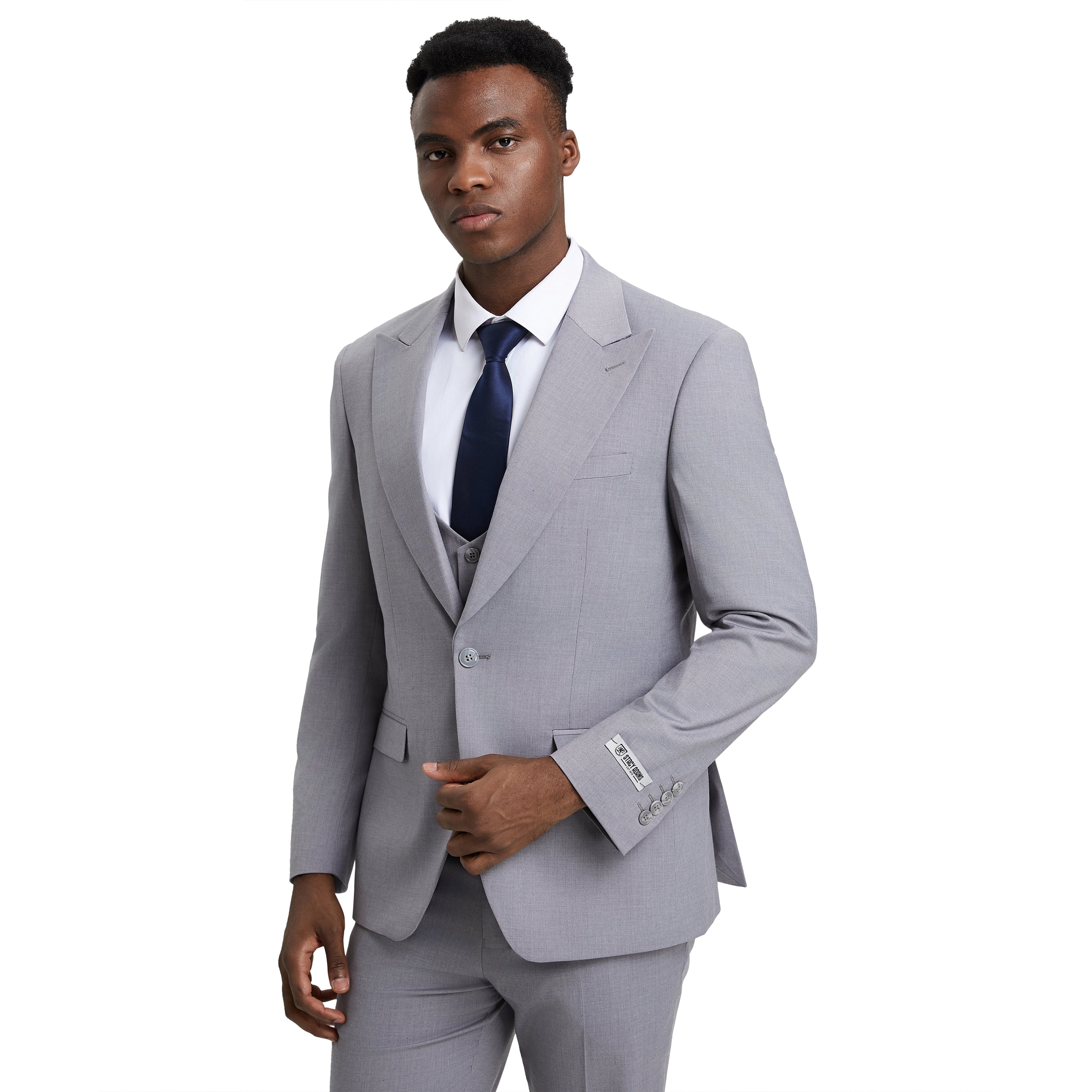 Men's   Hybrid-Fit 3pc Suit Set, Jacket Vest and Pants